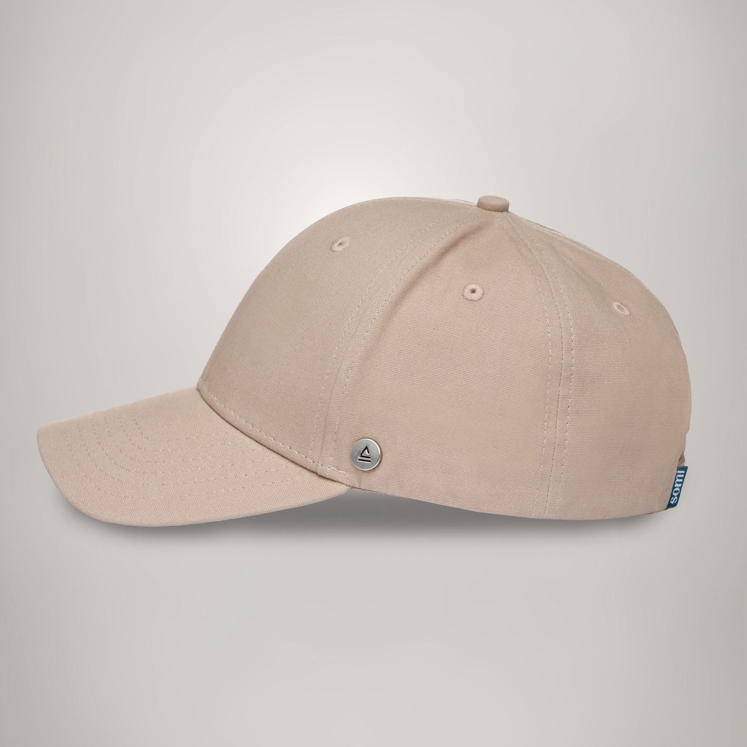 Minimalist Beige Men's Cap