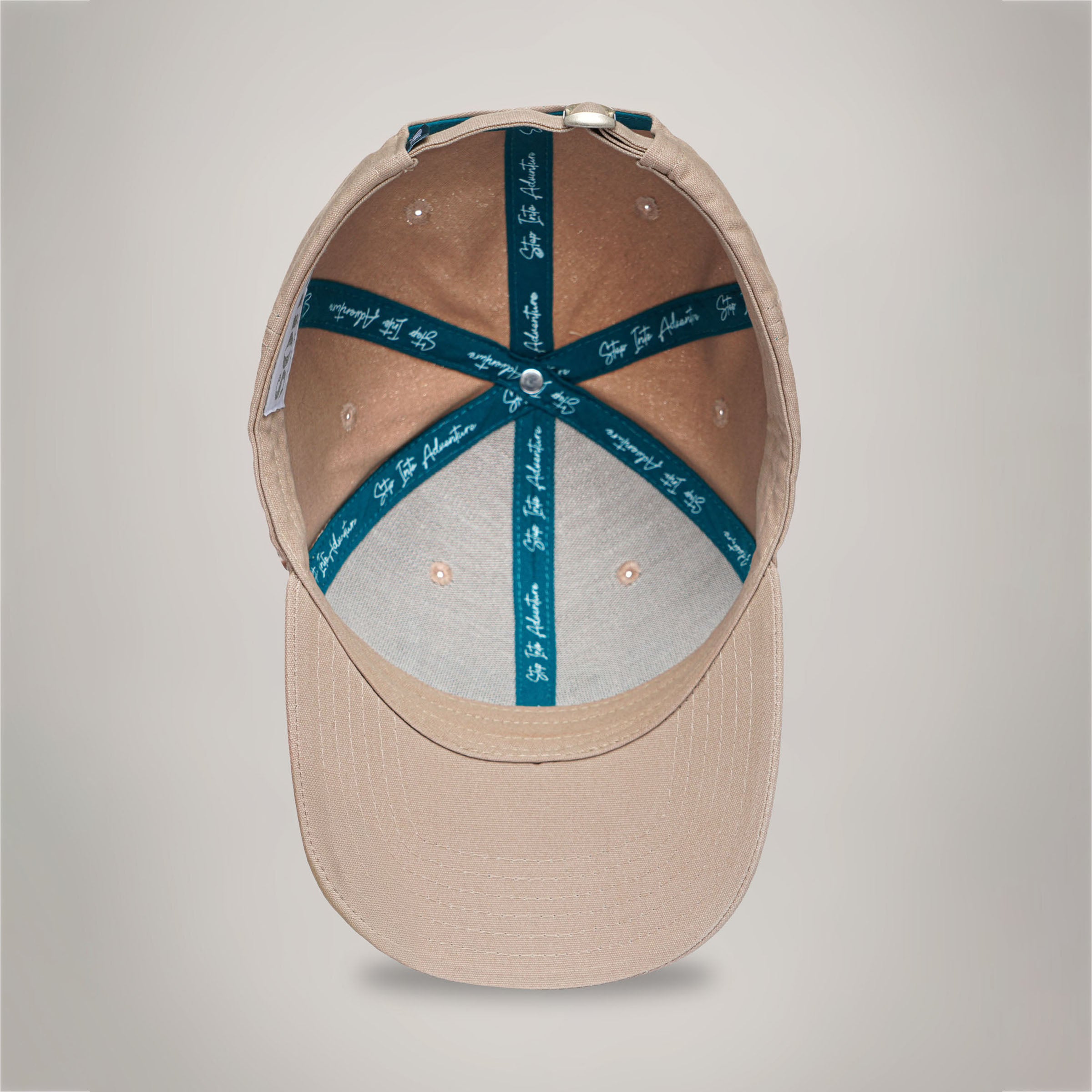 Minimalist Beige Men's Cap