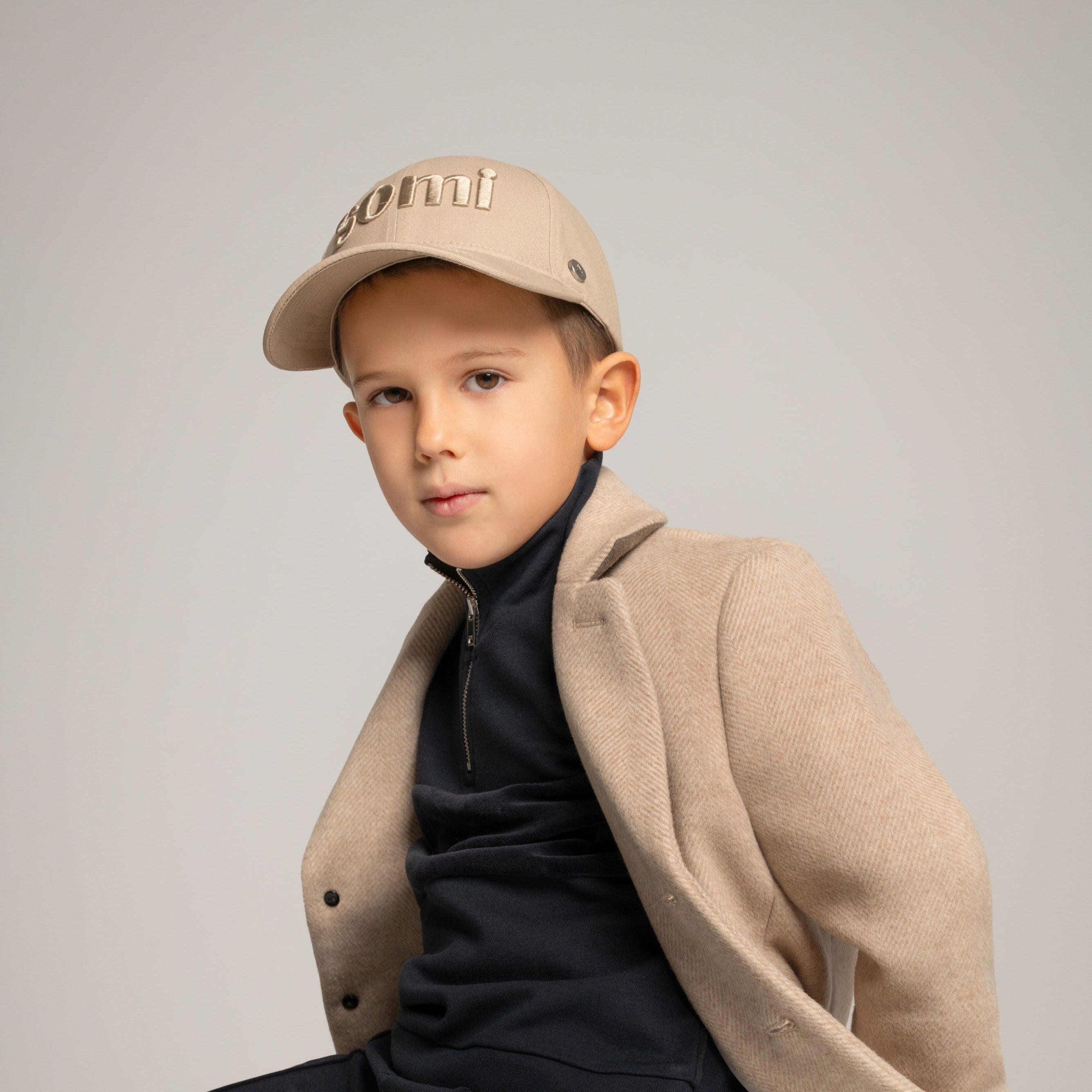 The Icon Beige Cotton Cap