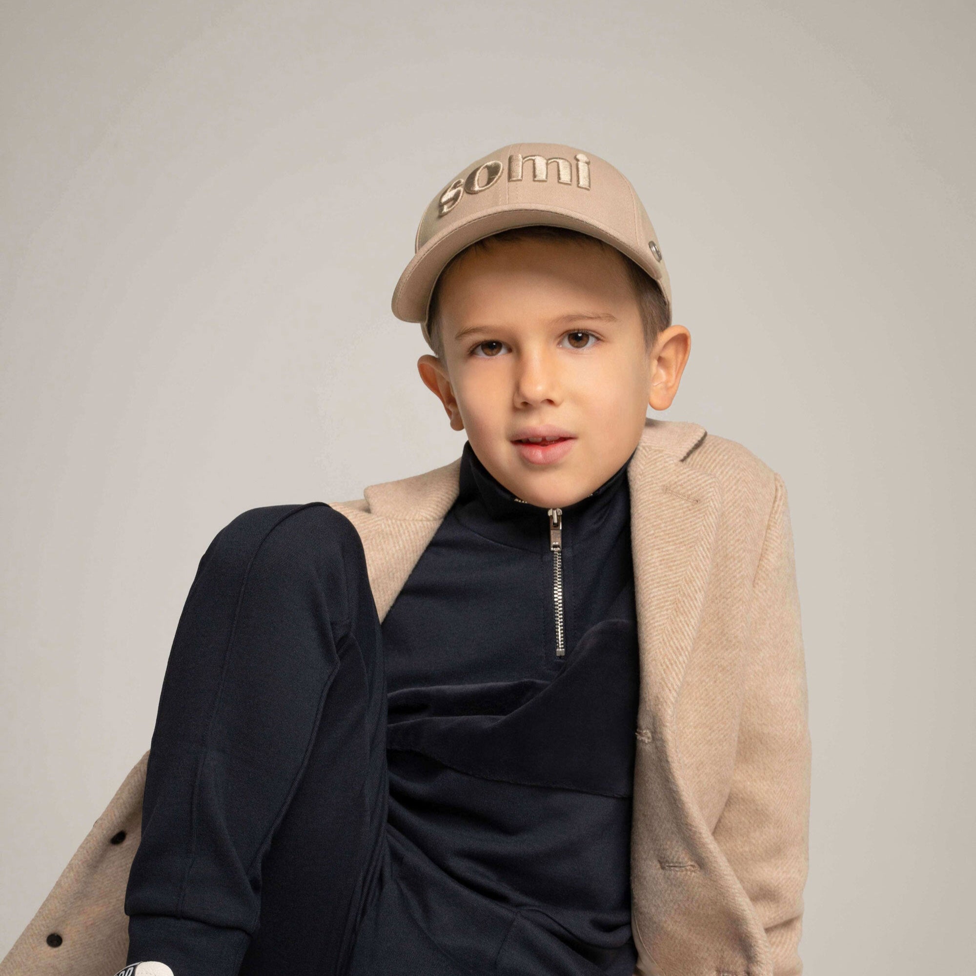 The Icon Beige Cotton Cap