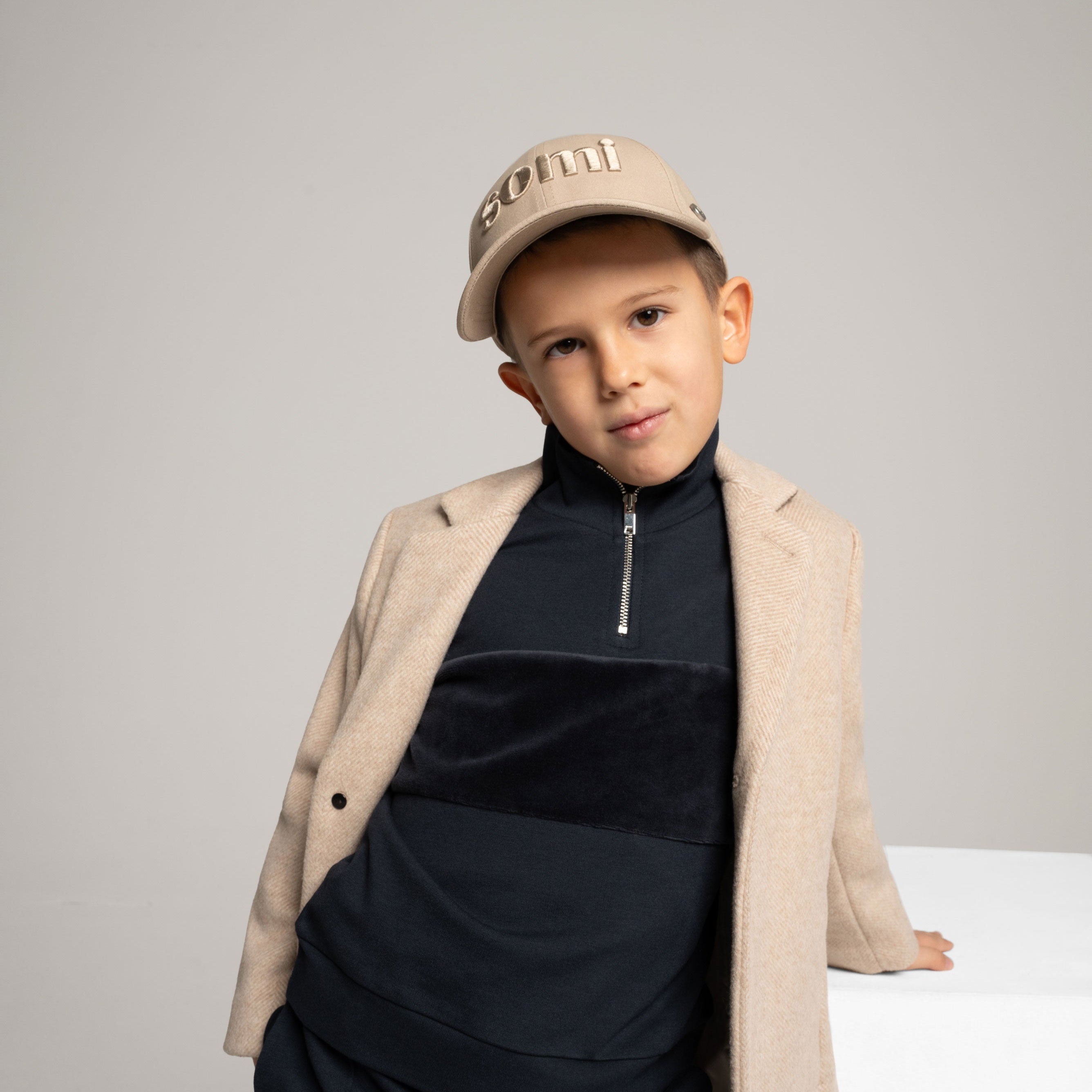 The Icon Beige Cotton Cap