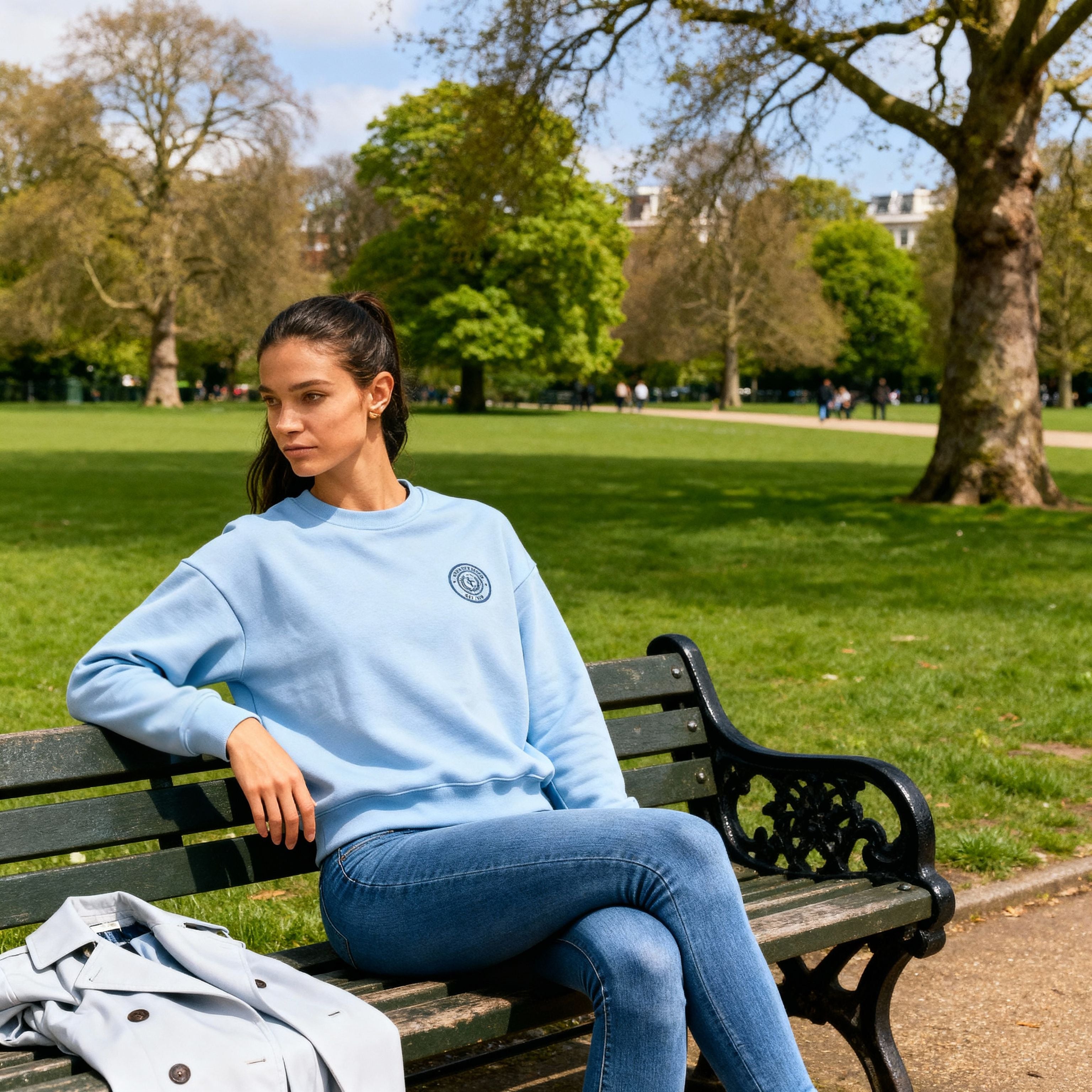 Dusty blue sweatshirt